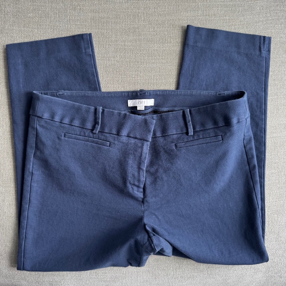 Ann Taylor LOFT Riviera Pants – Navy Blue, Size 14